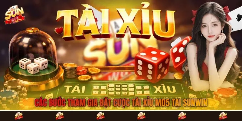 Các bước tham gia đặt cược tài xỉu MD5 tại Sunwin
