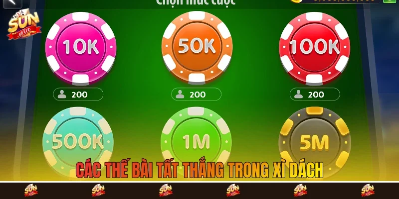 Các thế bài tất thắng trong xì dách