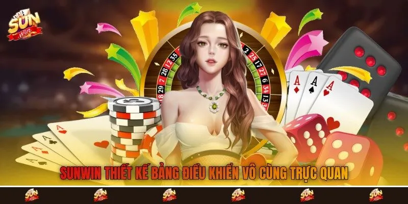 Sunwin thiết kế bảng điều khiển vô cùng trực quan